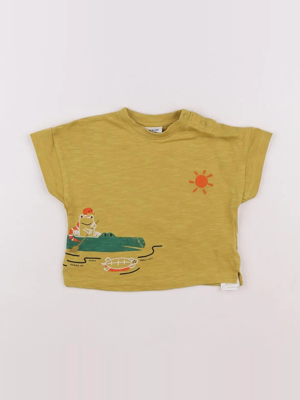 Tape à l'oeil - tee-shirt jaune - 6 mois