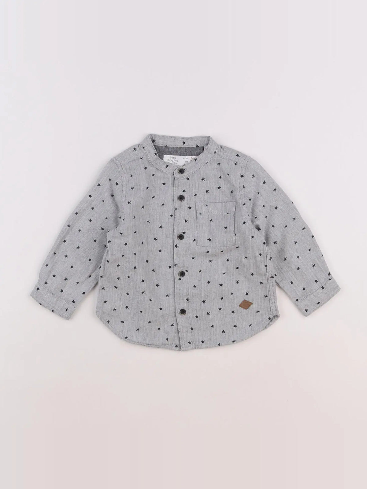 Zara - chemise gris - 3/6 mois