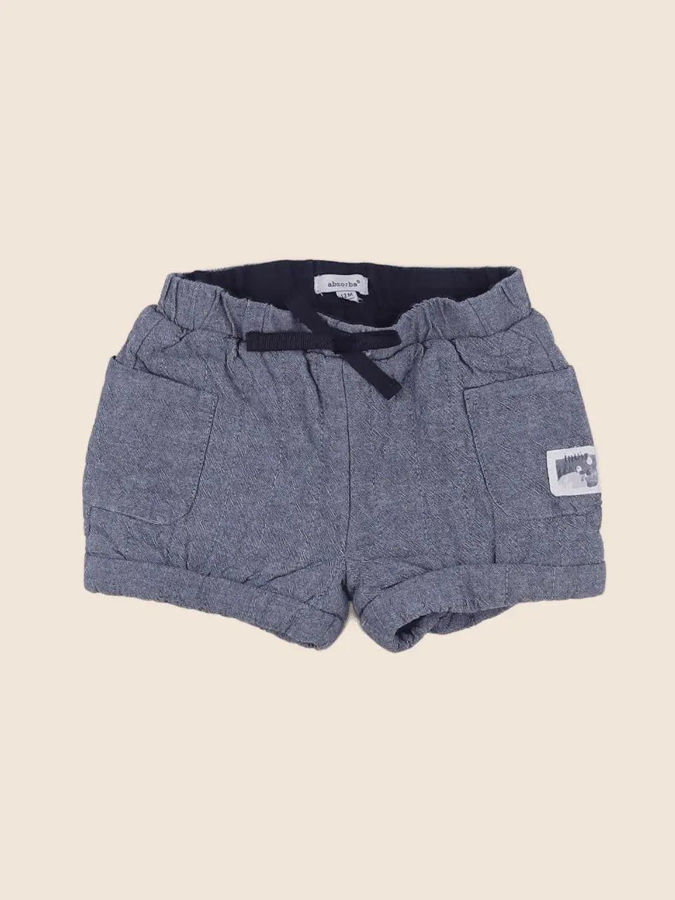 Absorba - short doublé bleu - 12 mois