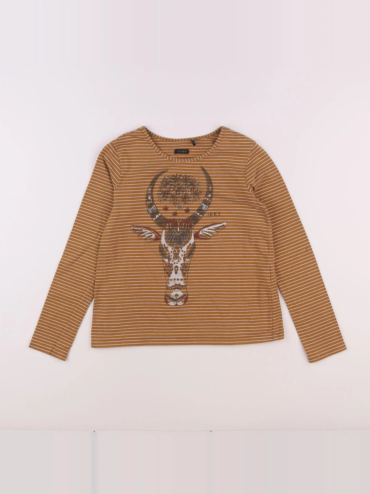 IKKS - tee-shirt marron - 10 ans