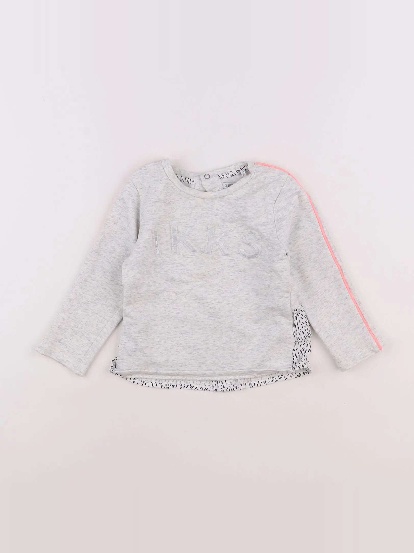 IKKS - sweat gris - 2 ans