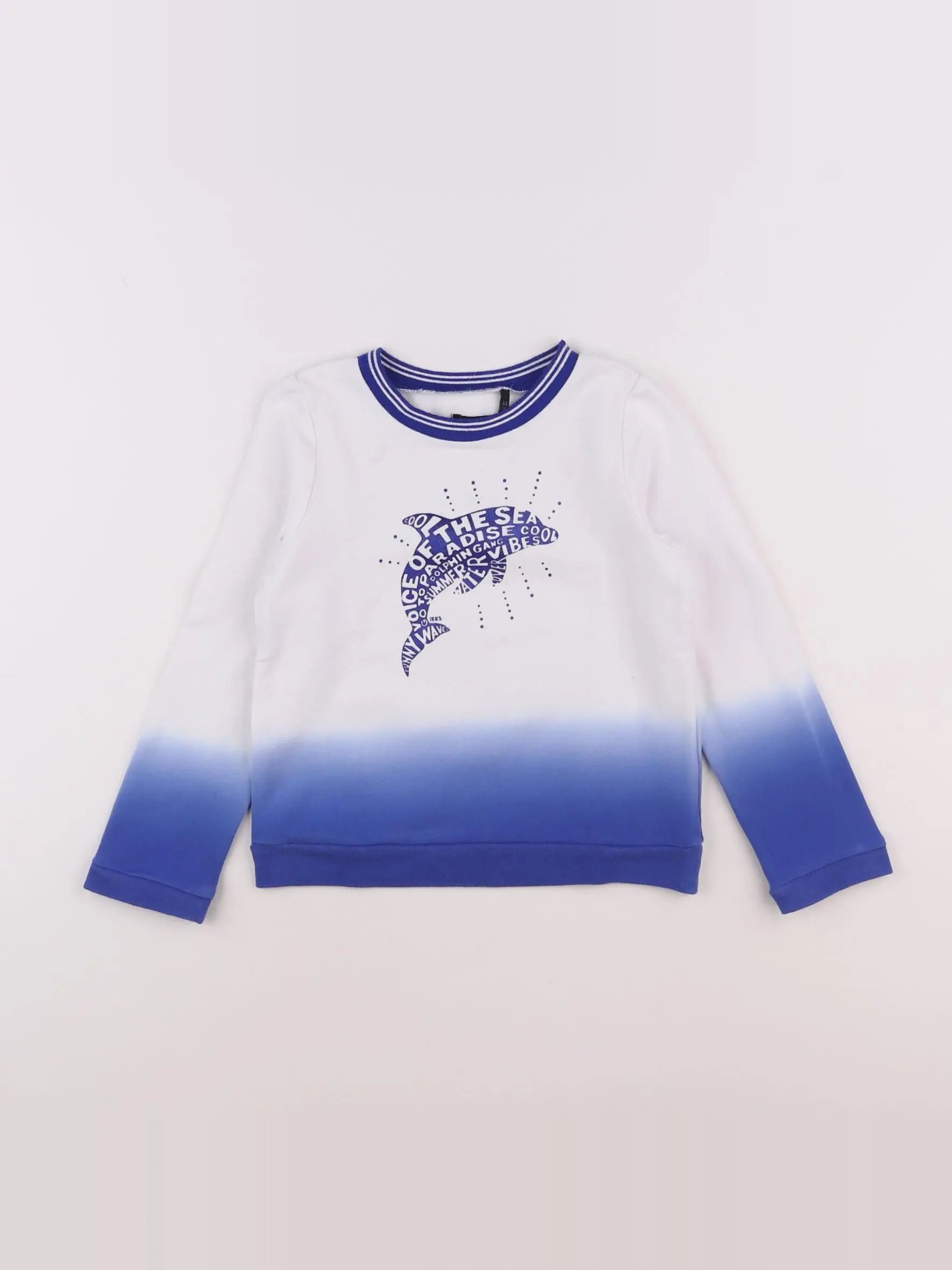 IKKS - sweat blanc - 4 ans