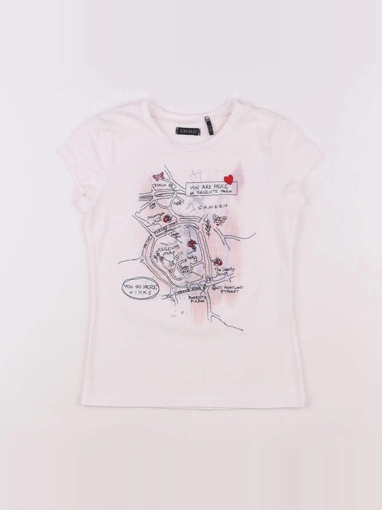 IKKS - tee-shirt blanc - 4 ans