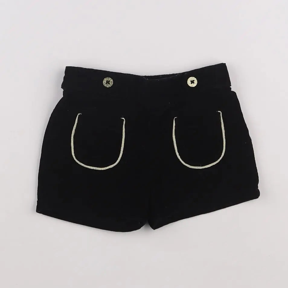 Vertbaudet - short noir - 12 mois