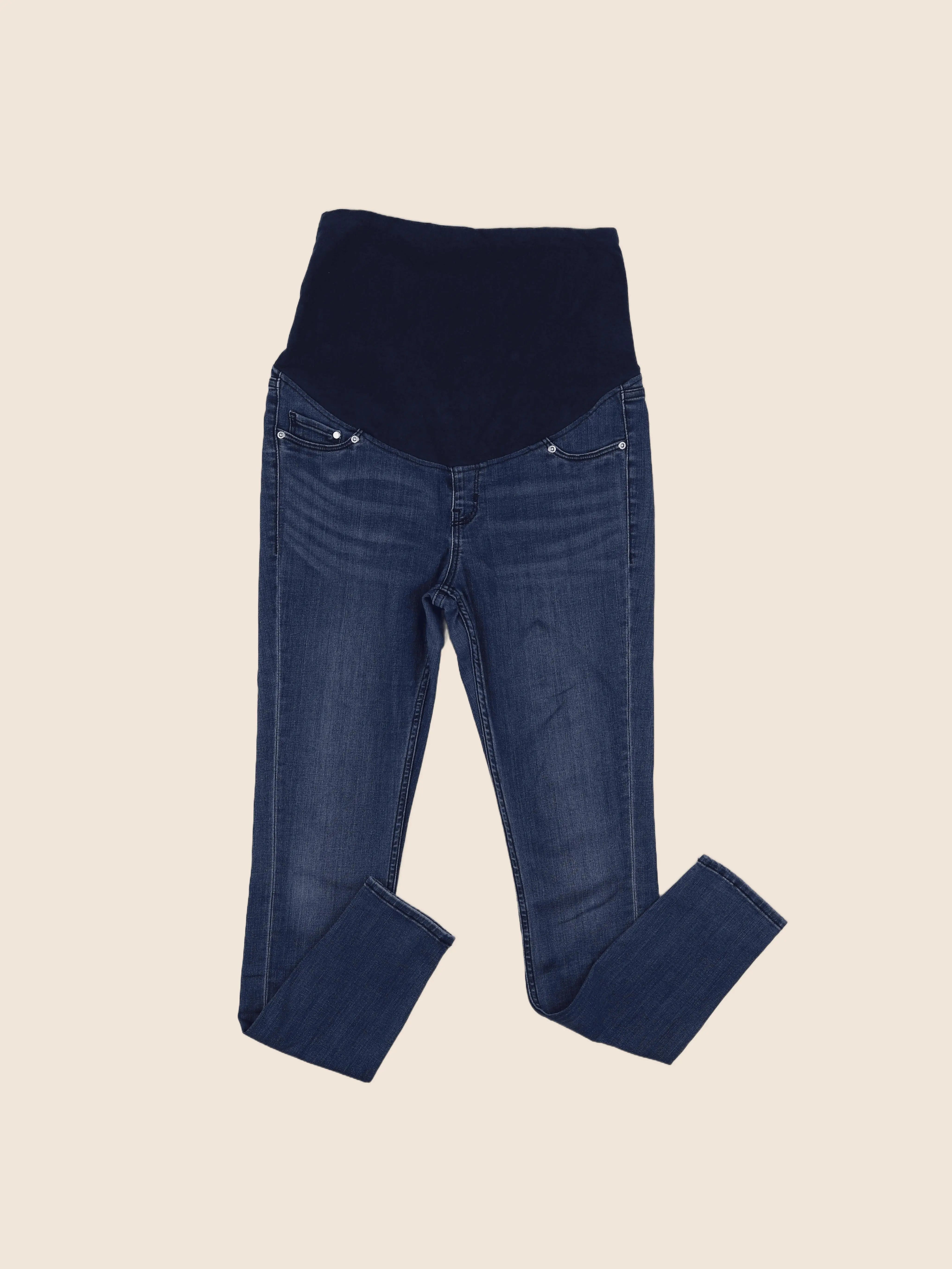 H&M - jean grossesse bleu - 38