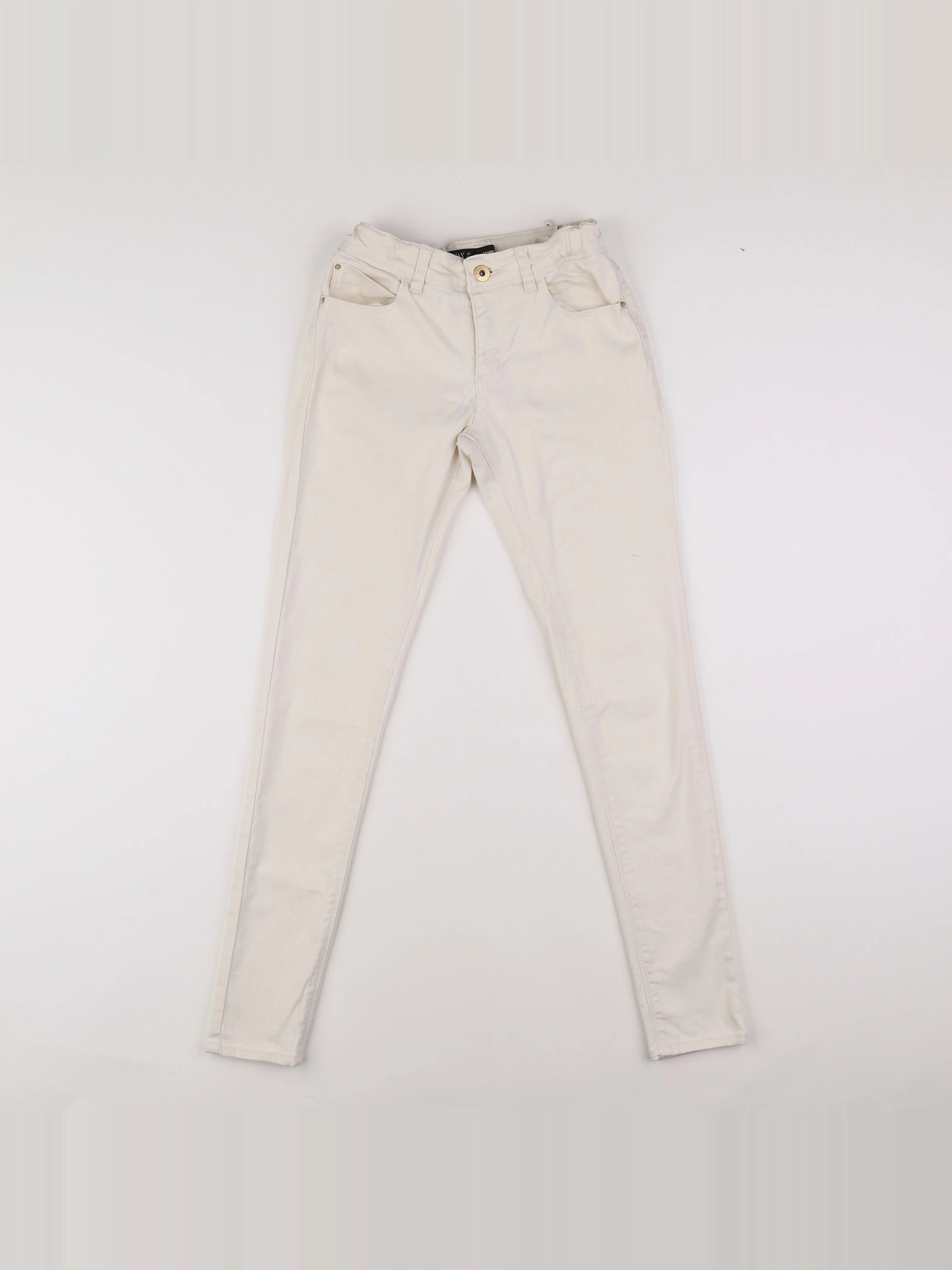 IKKS - jean beige - 10/12 ans
