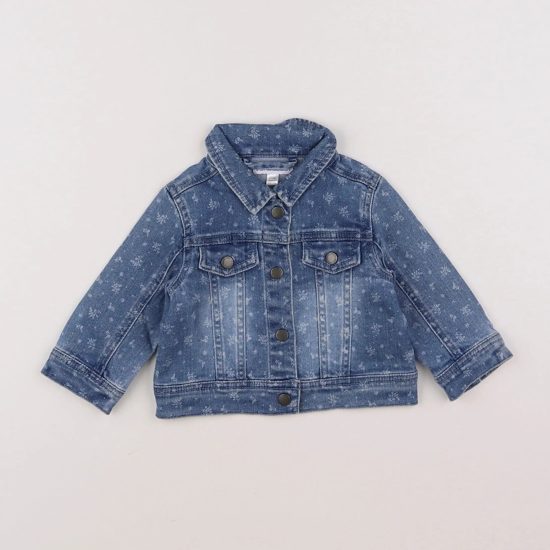 Vertbaudet - veste bleu - 6 mois