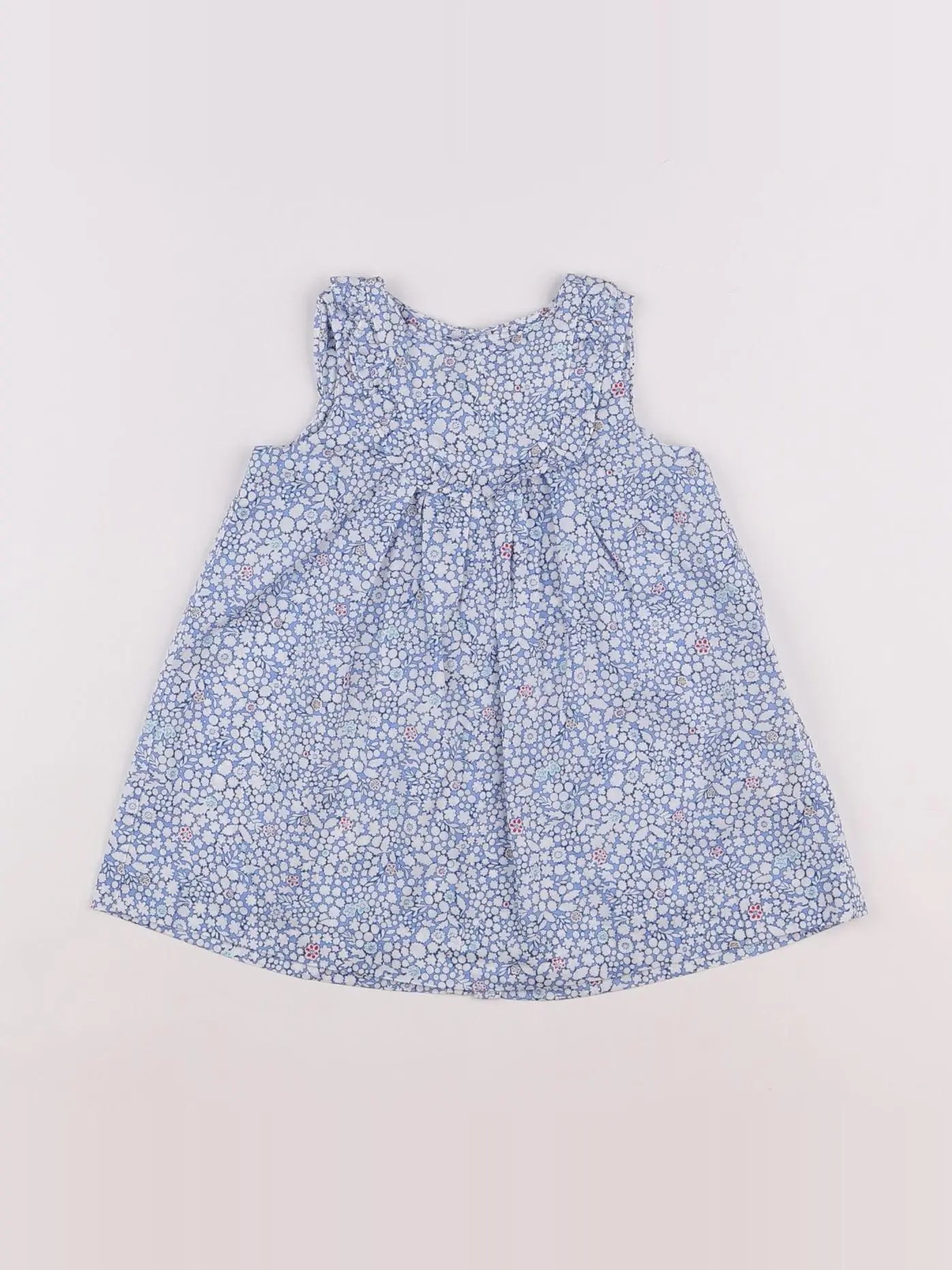 Jacadi - robe liberty bleu - 12 mois