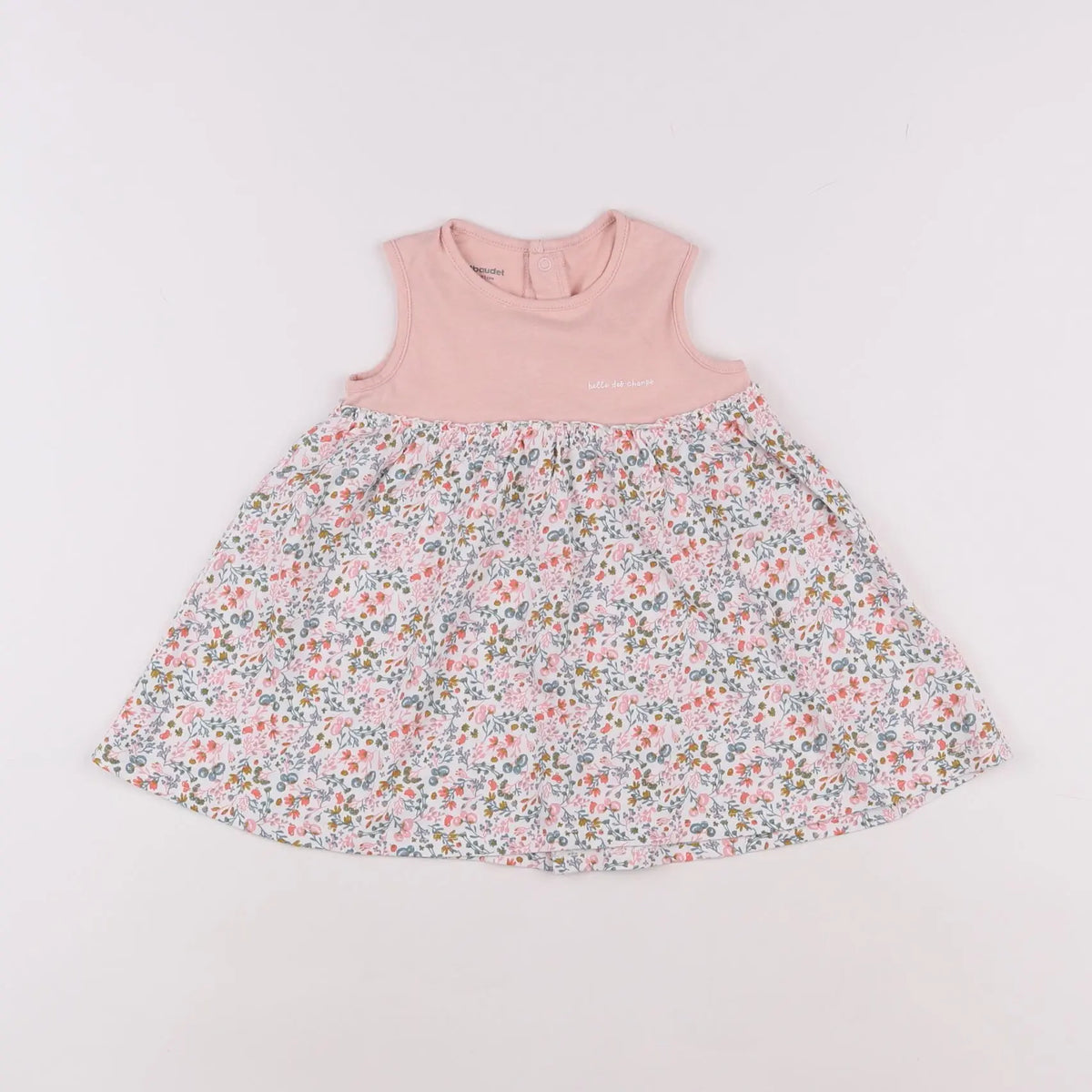 Vertbaudet - robe rose - 9 mois