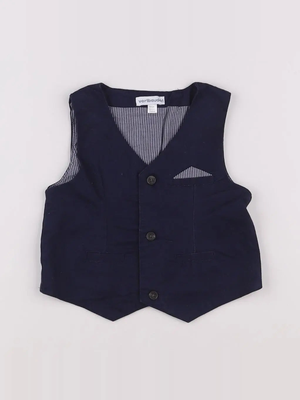 Vertbaudet - gilet bleu - 18 mois