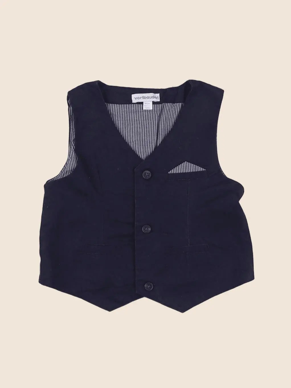 Vertbaudet - gilet bleu - 18 mois