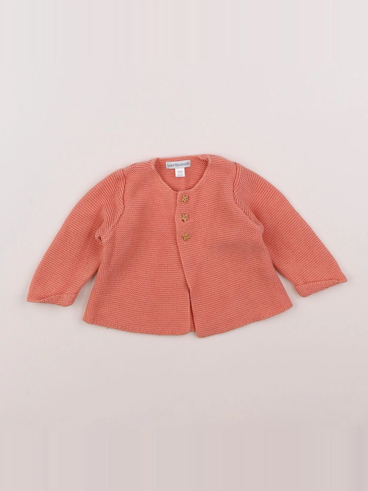 Vertbaudet - gilet rose - 3 mois