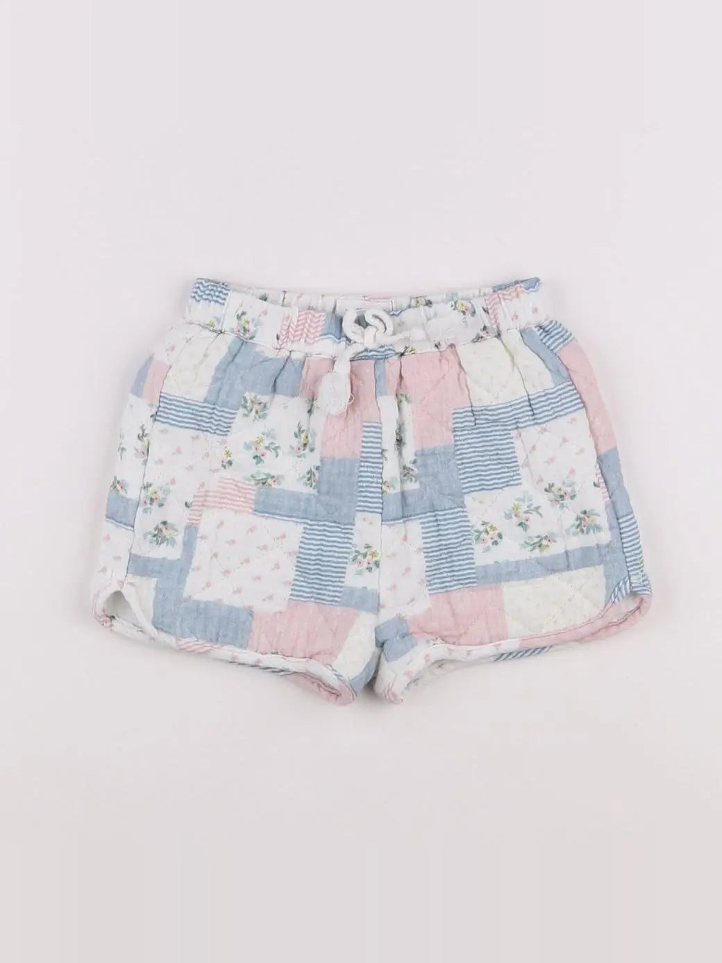 Vertbaudet - short doublé multicolore - 12 mois