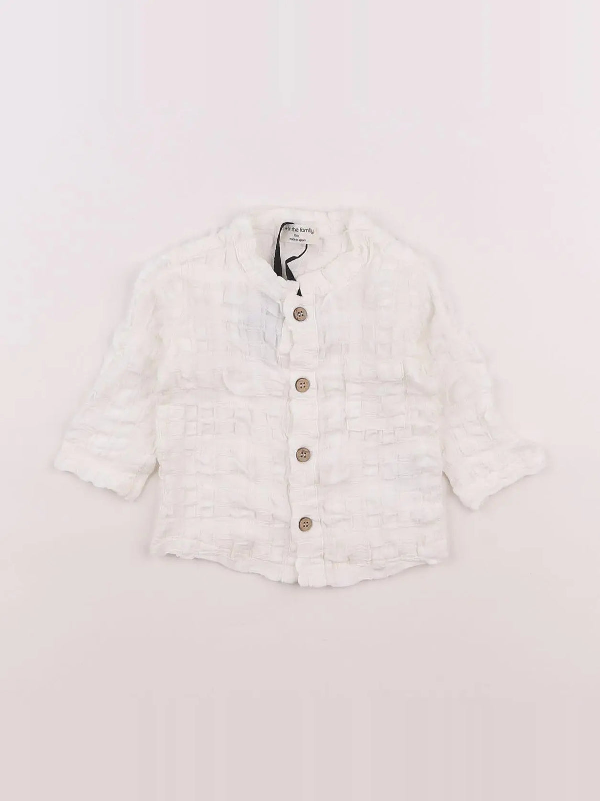1+ In the family - chemise blanc - 6 mois