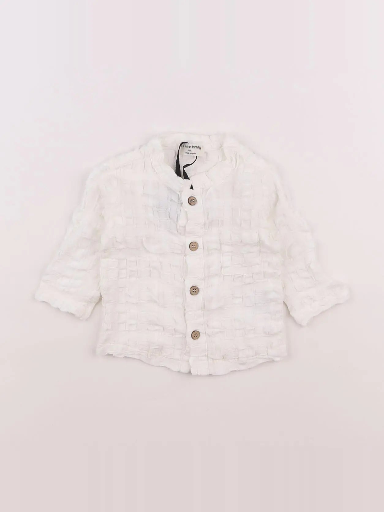 1+ In the family - chemise blanc - 6 mois