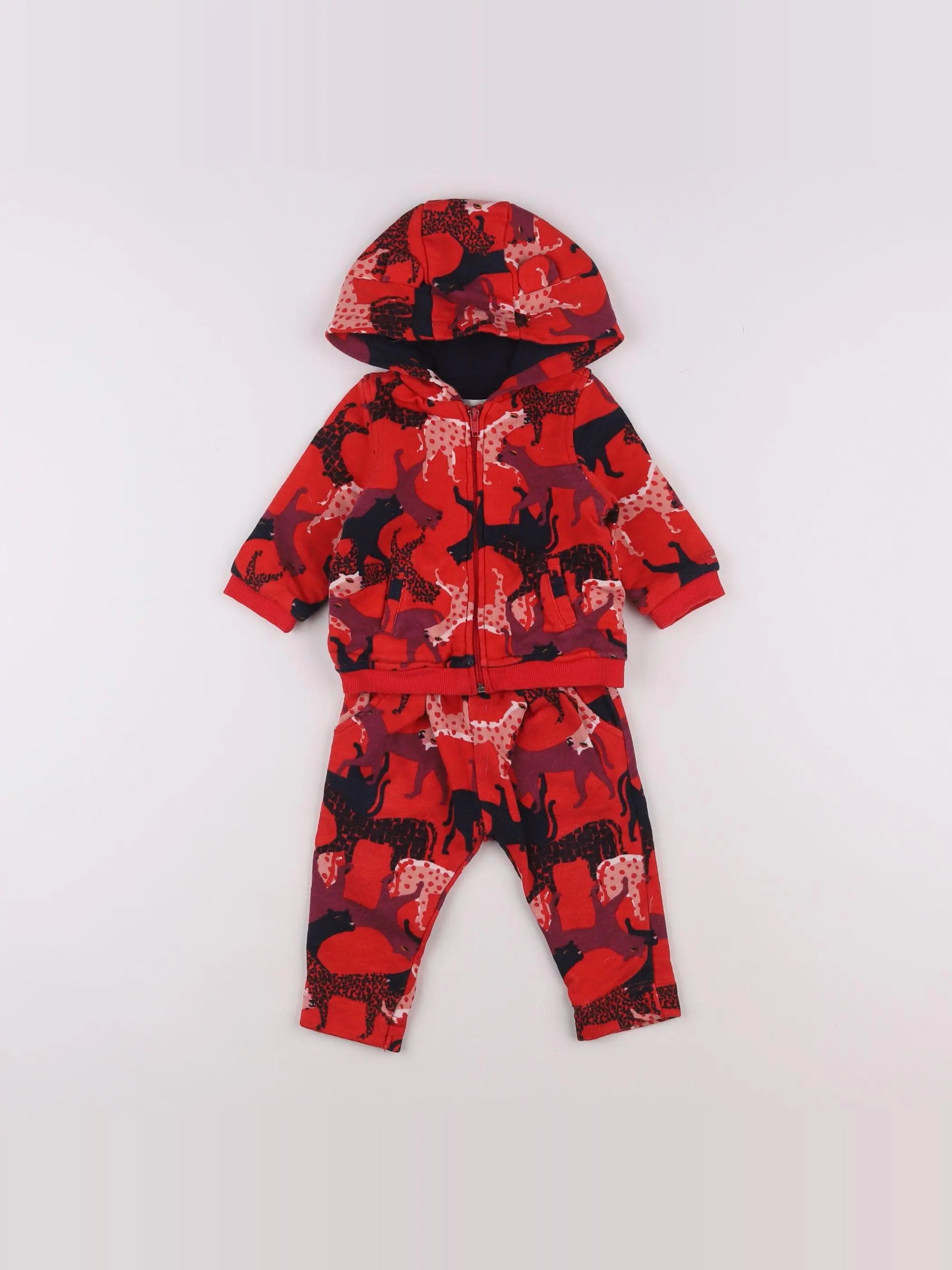 Catimini - ensemble rouge - 6 mois