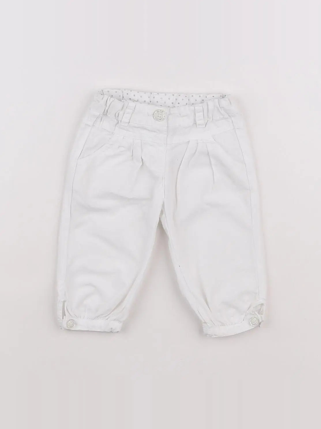 Tape à l'oeil - pantalon blanc - 6 mois
