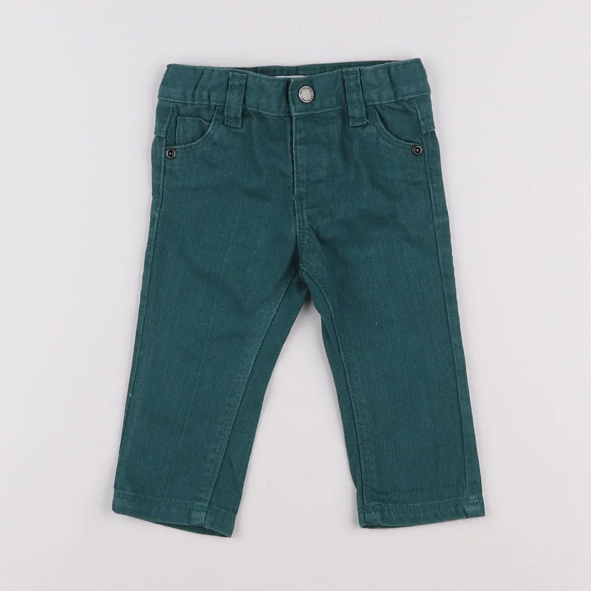 Vertbaudet - pantalon vert - 6 mois