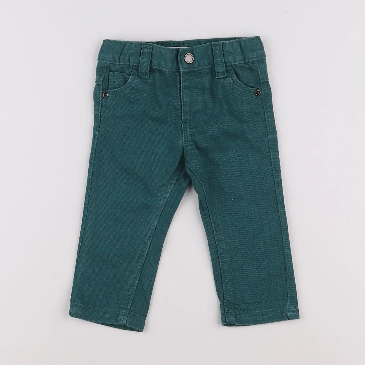 Vertbaudet - pantalon vert - 6 mois