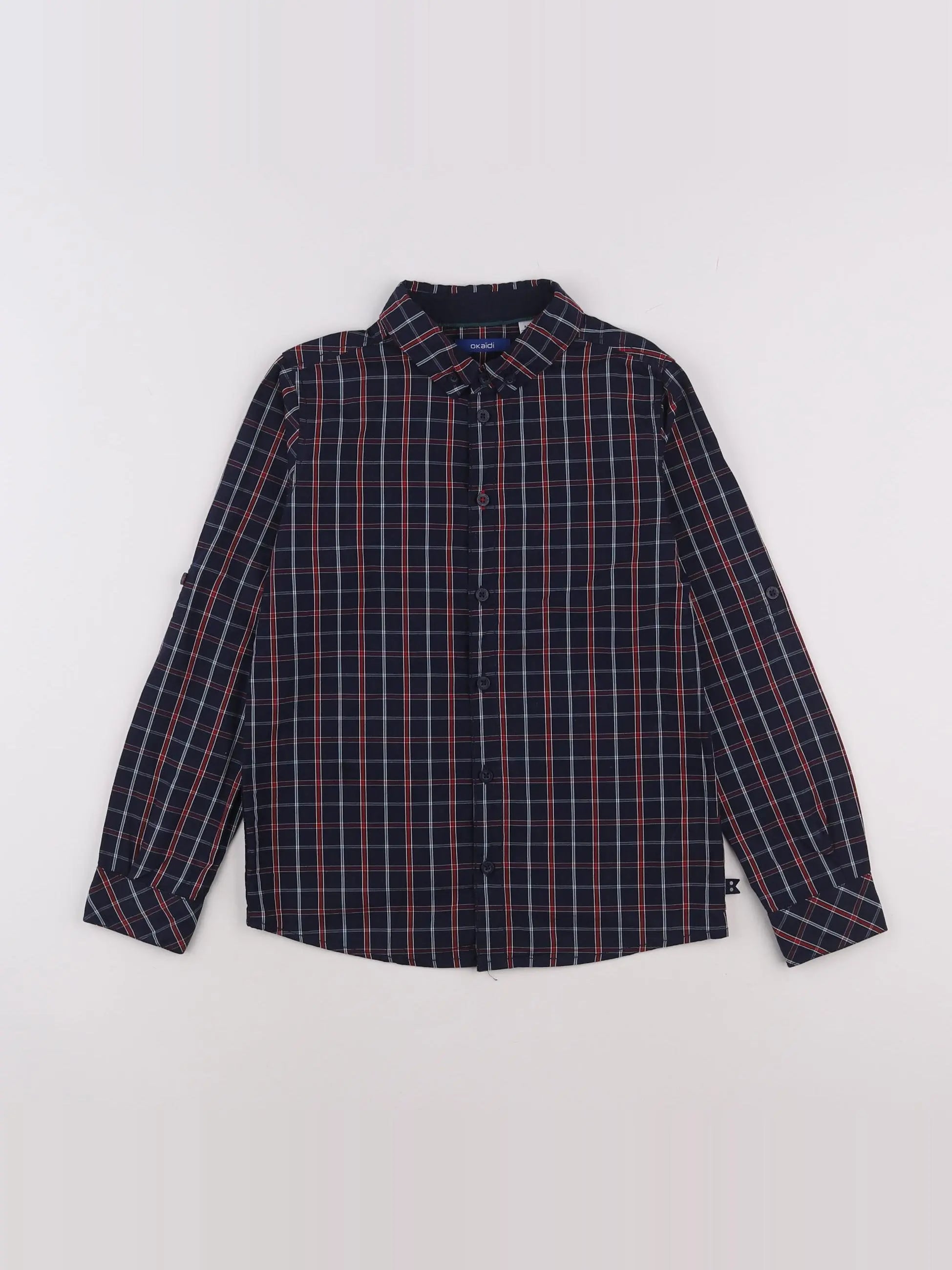 Okaidi - chemise bleu - 8 ans