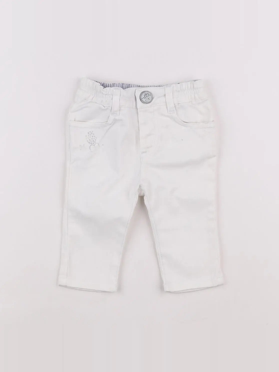 IKKS - pantalon blanc - 3 mois