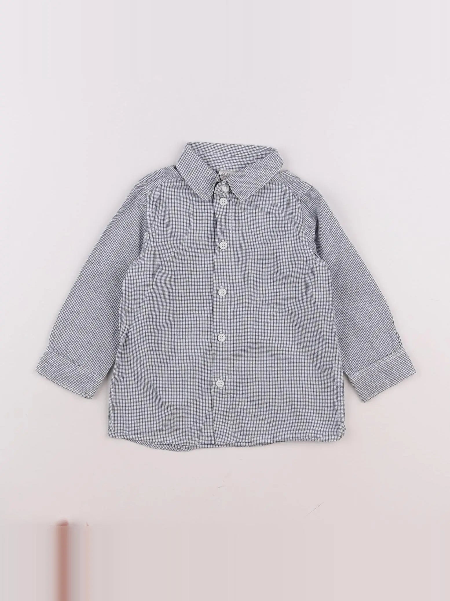 H&M - chemise bleu - 12/18 mois