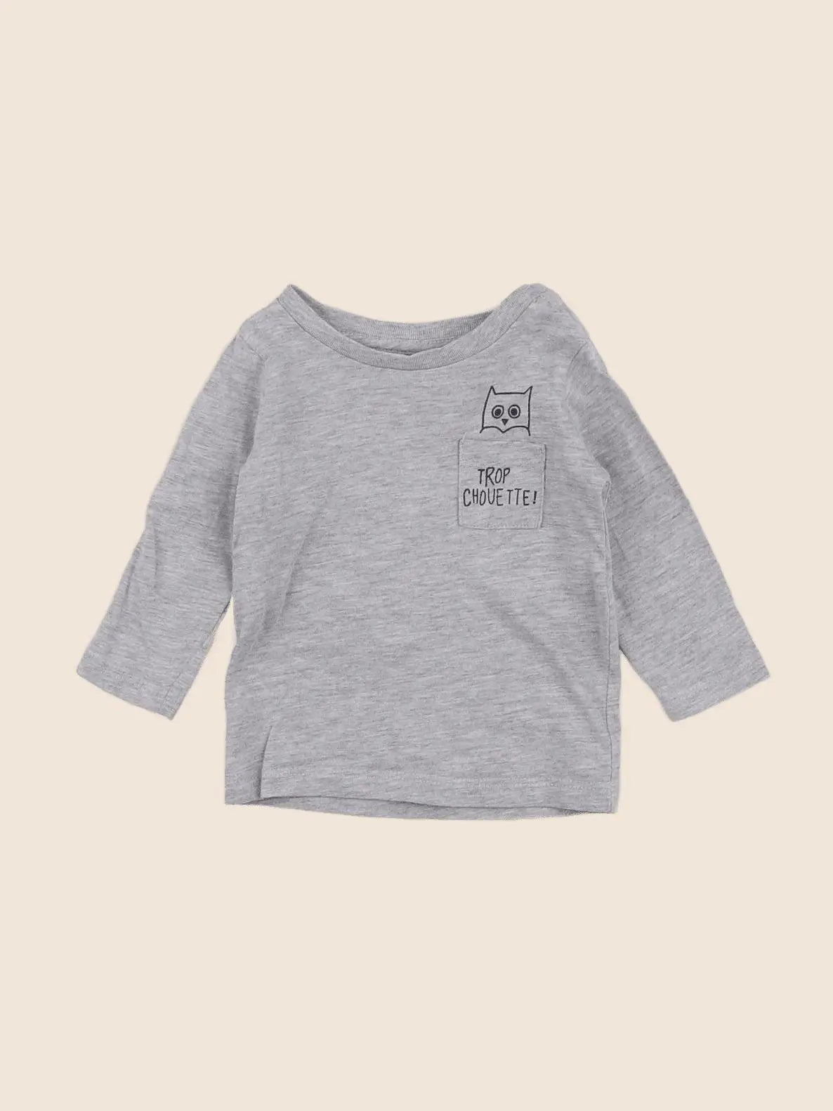 Vertbaudet - tee-shirt gris - 3 mois