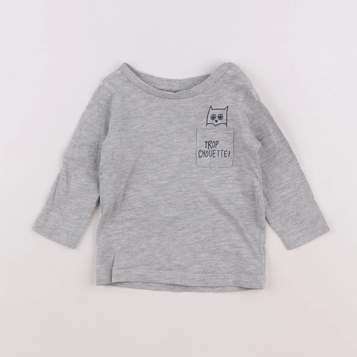 Vertbaudet - tee-shirt gris - 3 mois