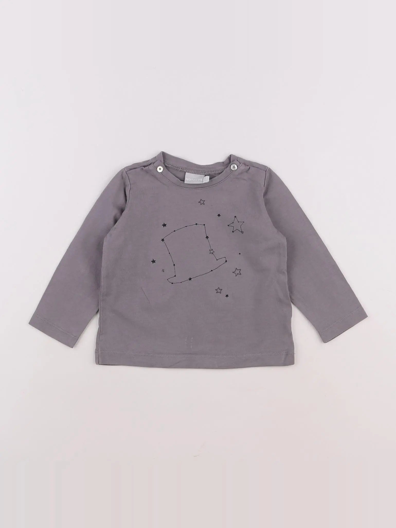 Natalys - tee-shirt gris - 18 mois