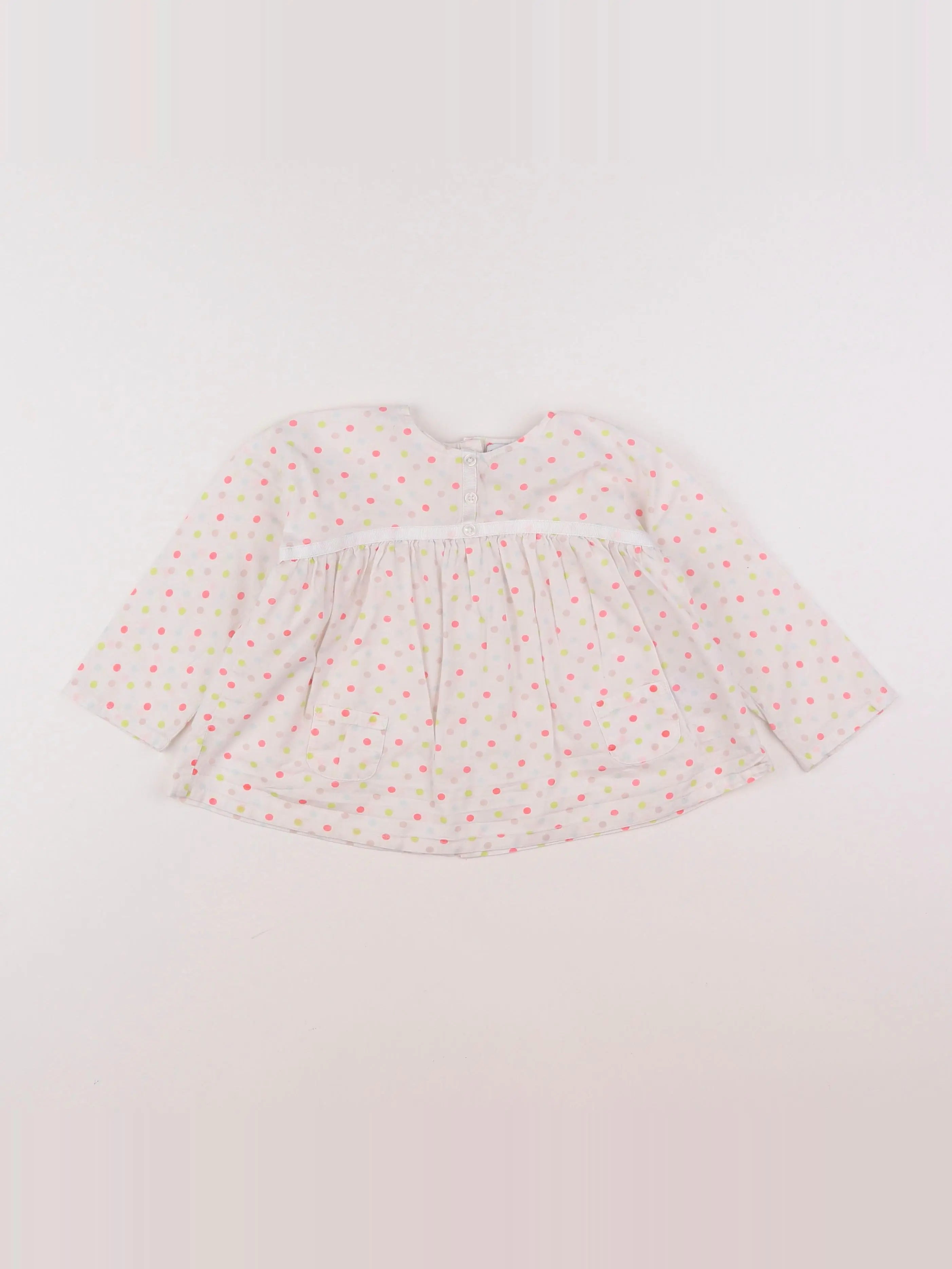 Vertbaudet - blouse multicolore - 18 mois