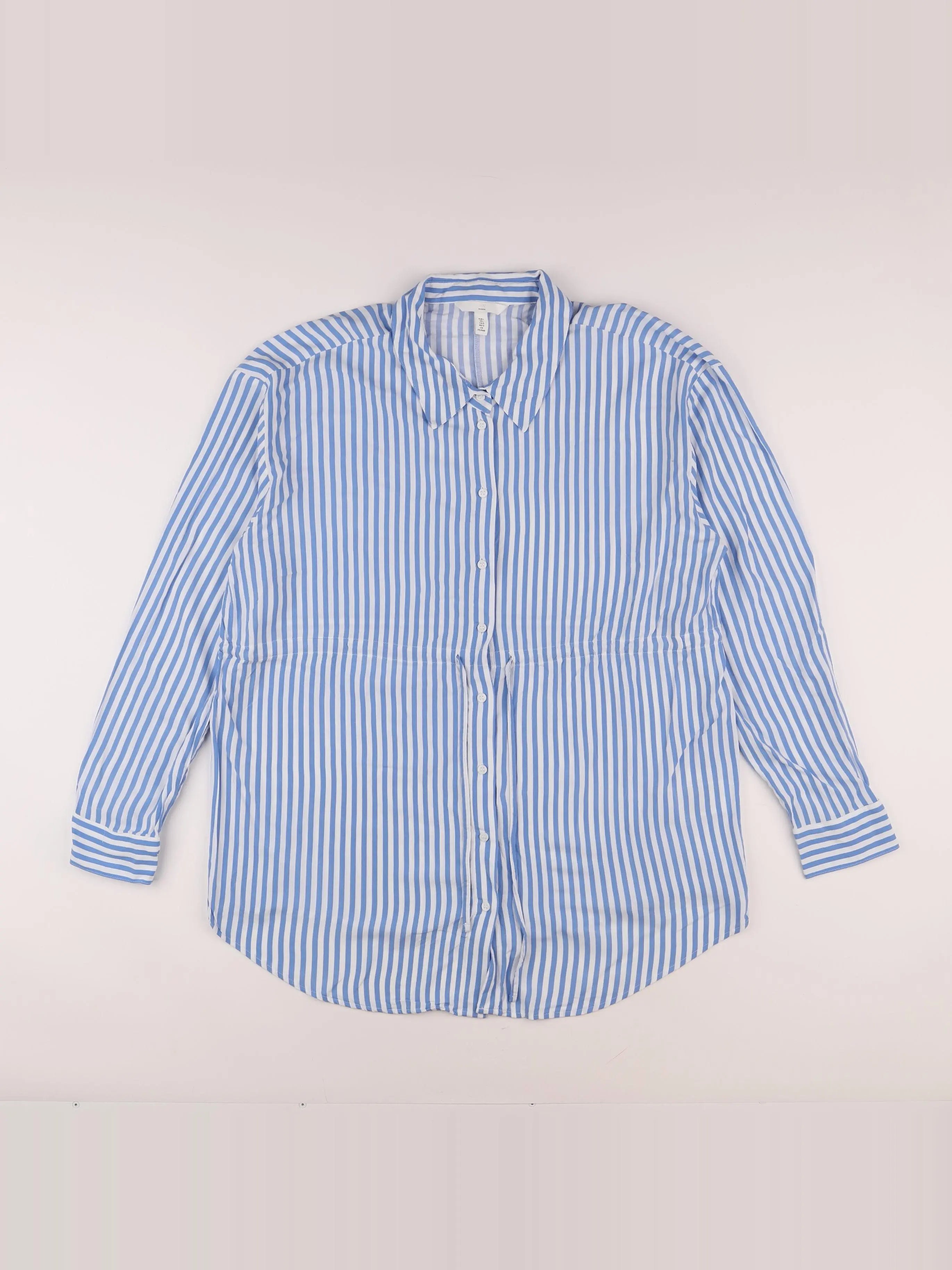 H&M - blouse allaitement, grossesse bleu, blanc - 46