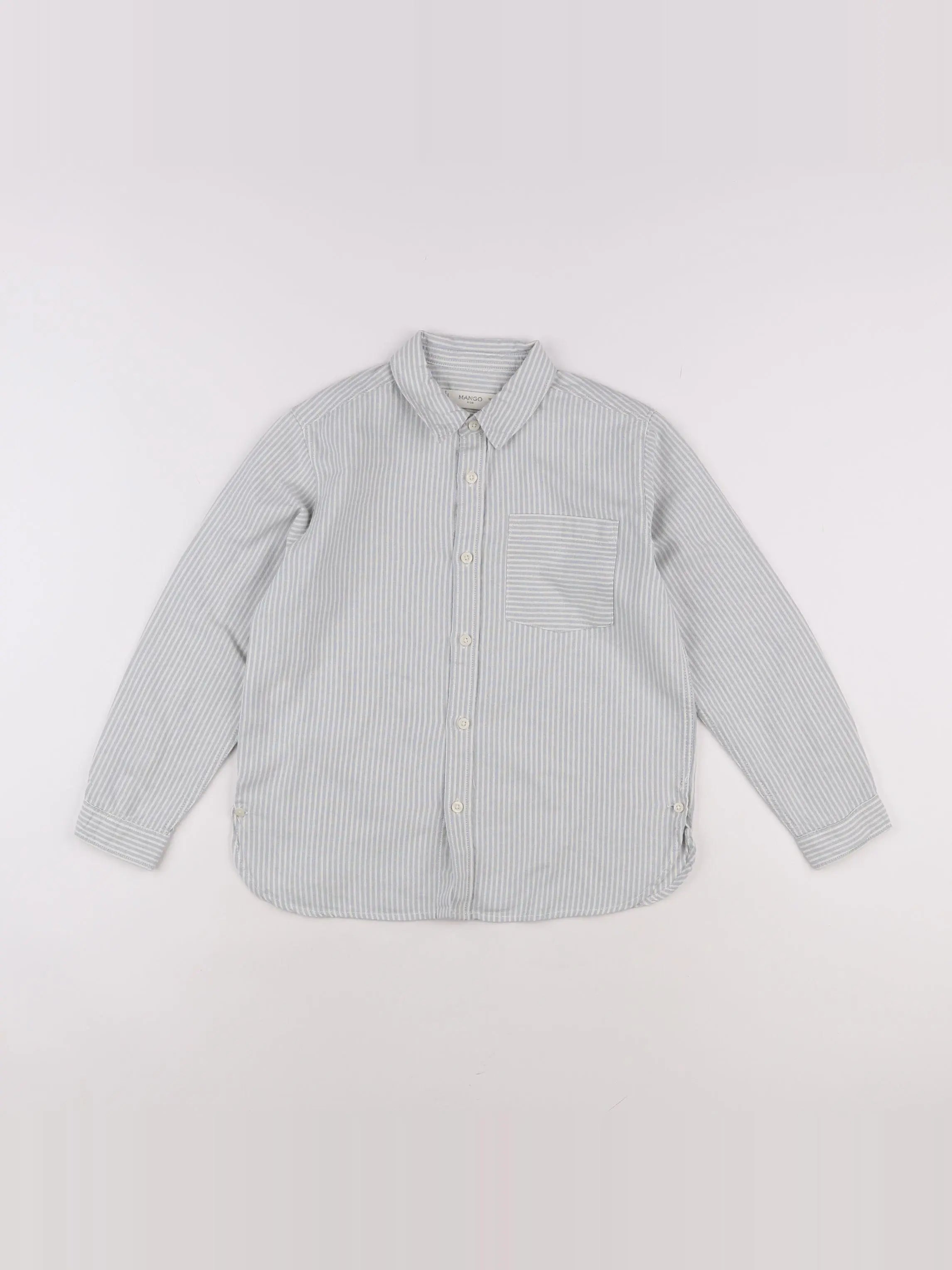 Mango - chemise bleu - 7/8 ans