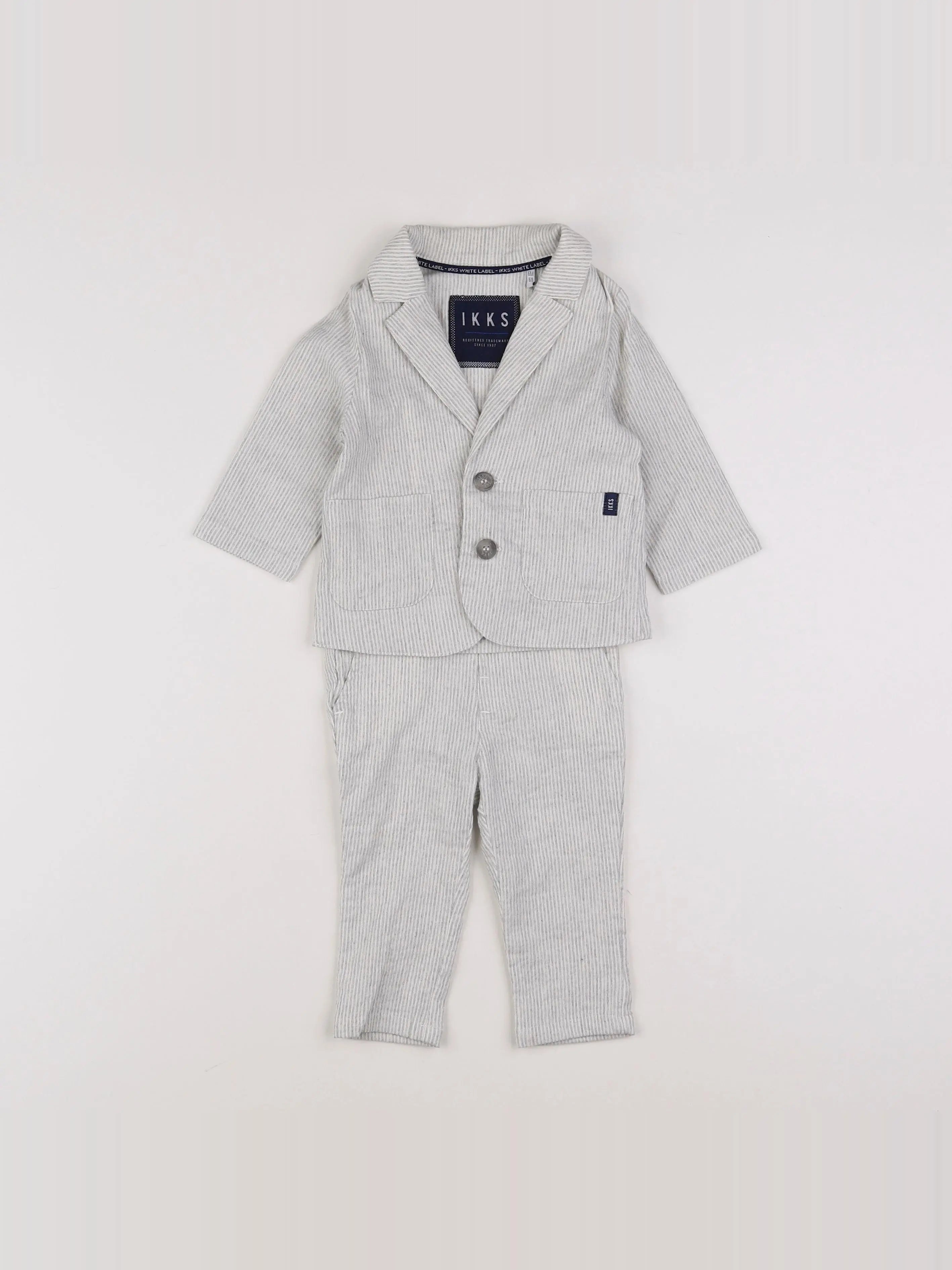 IKKS - ensemble gris - 6 mois