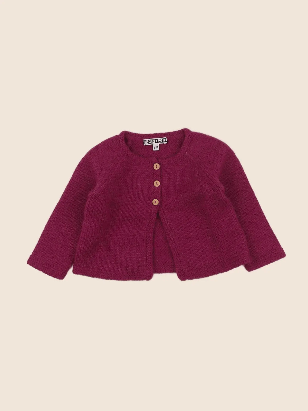 Bonton - gilet violet - 6 mois