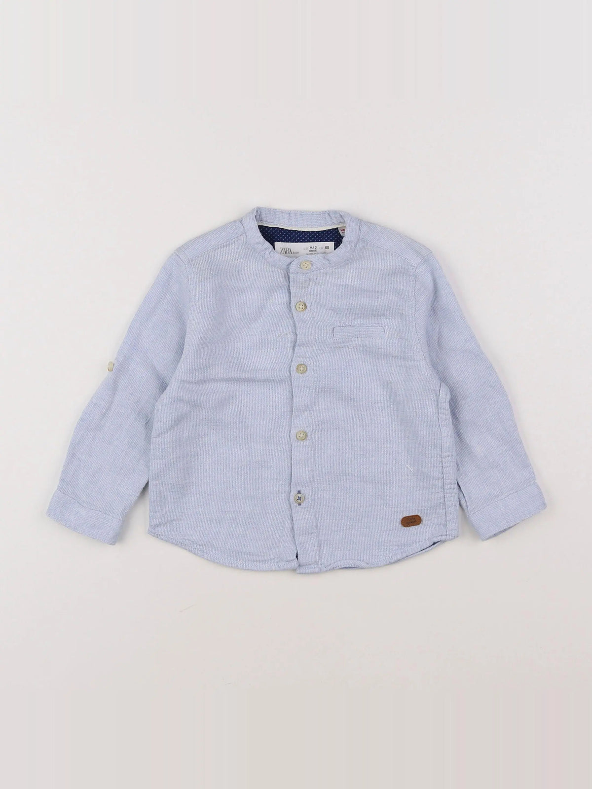 Zara - chemise bleu - 9/12 mois
