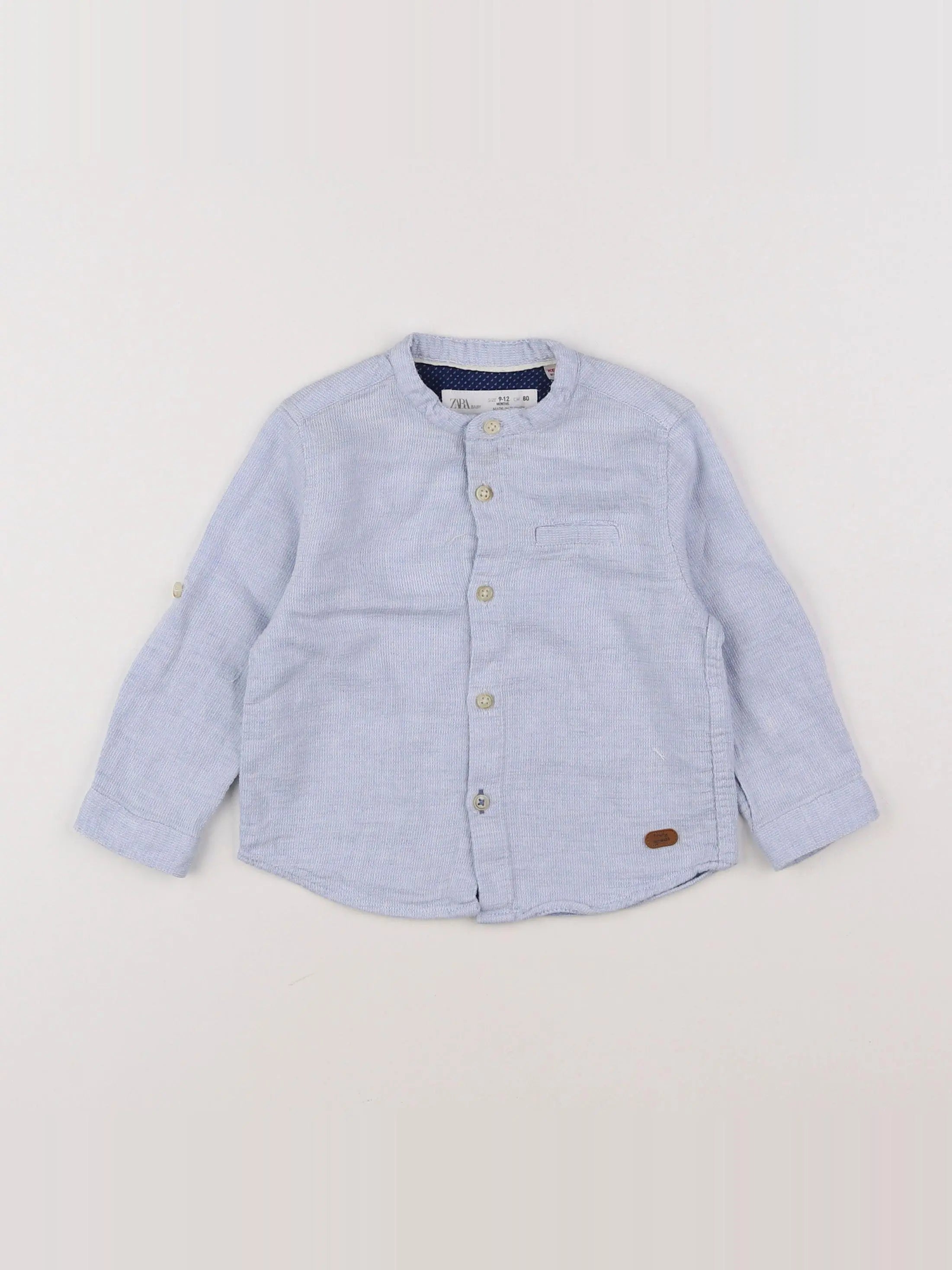 Zara - chemise bleu - 9/12 mois
