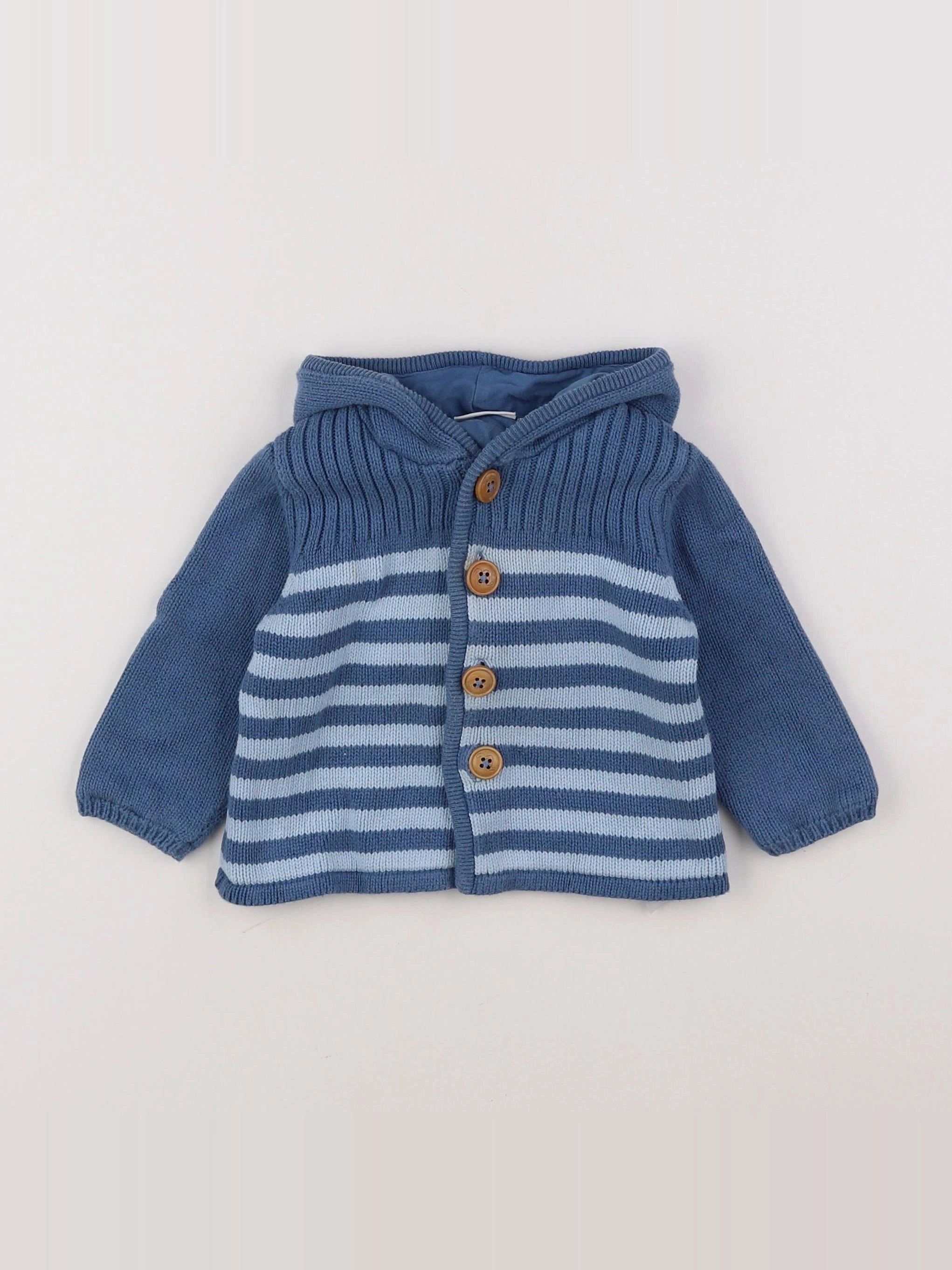 Noukie's - gilet bleu - 9 mois