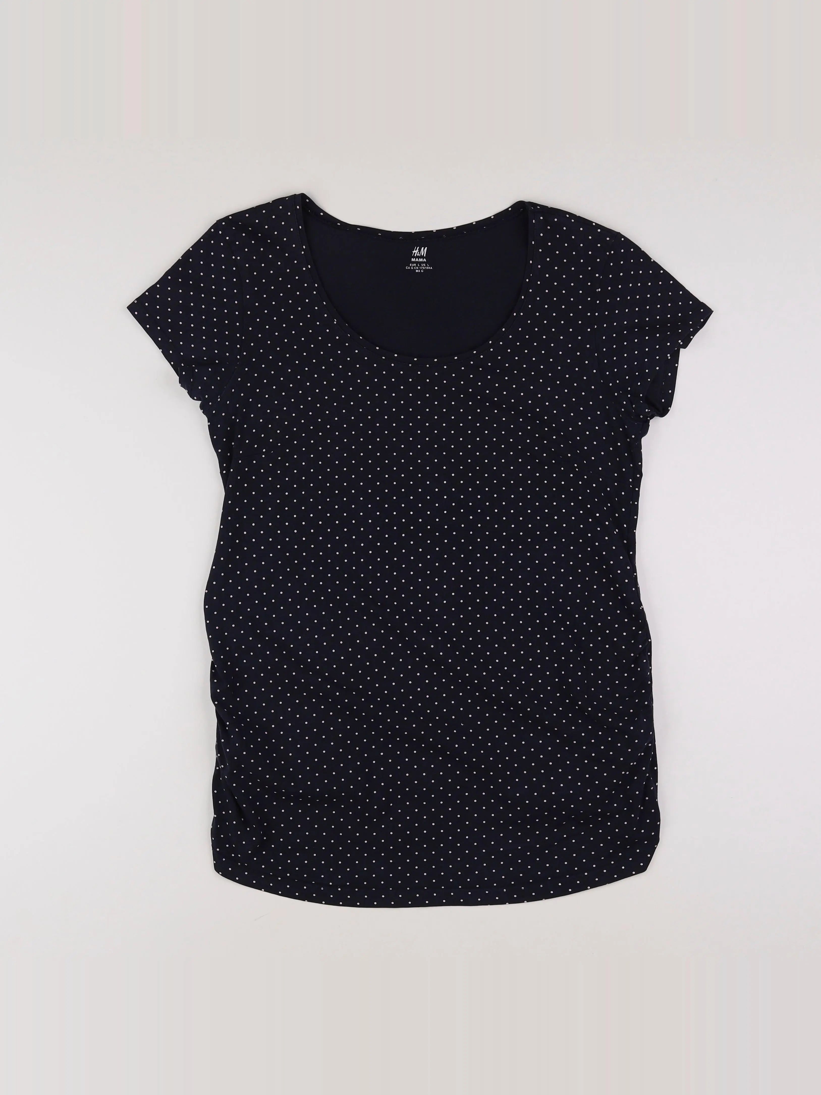 H&M - tee-shirt grossesse bleu - 44 à 46