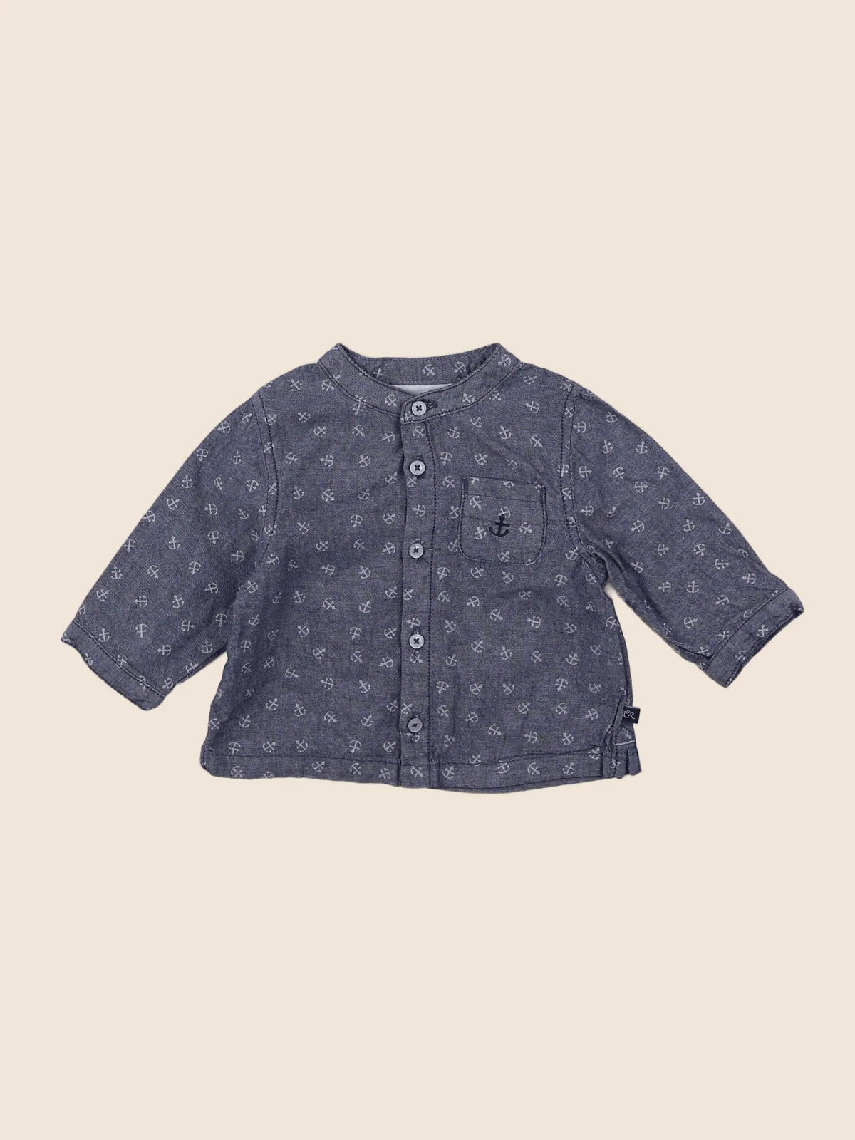 Cadet Rousselle - chemise bleu - 3 mois