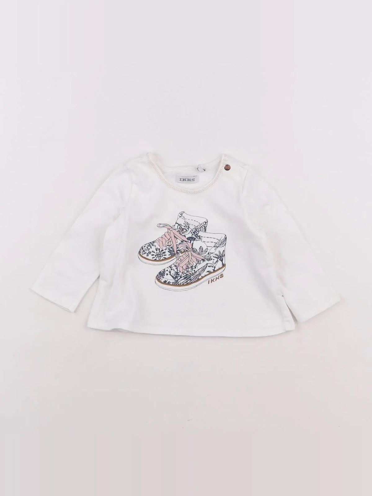 IKKS - tee-shirt blanc - 6 mois