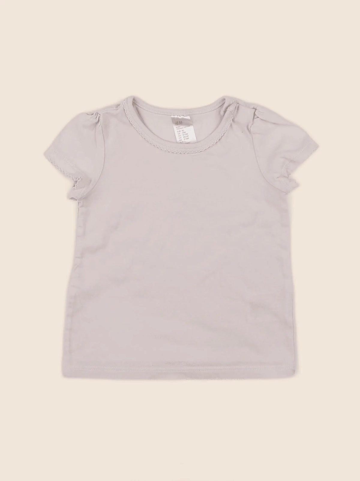 H&M - tee-shirt rose - 9/12 mois