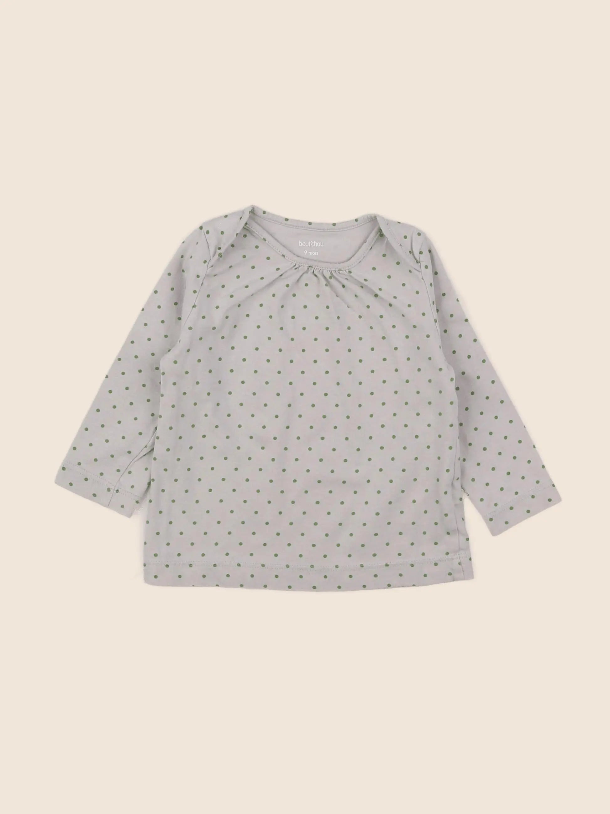 Boutchou - tee-shirt gris - 9 mois