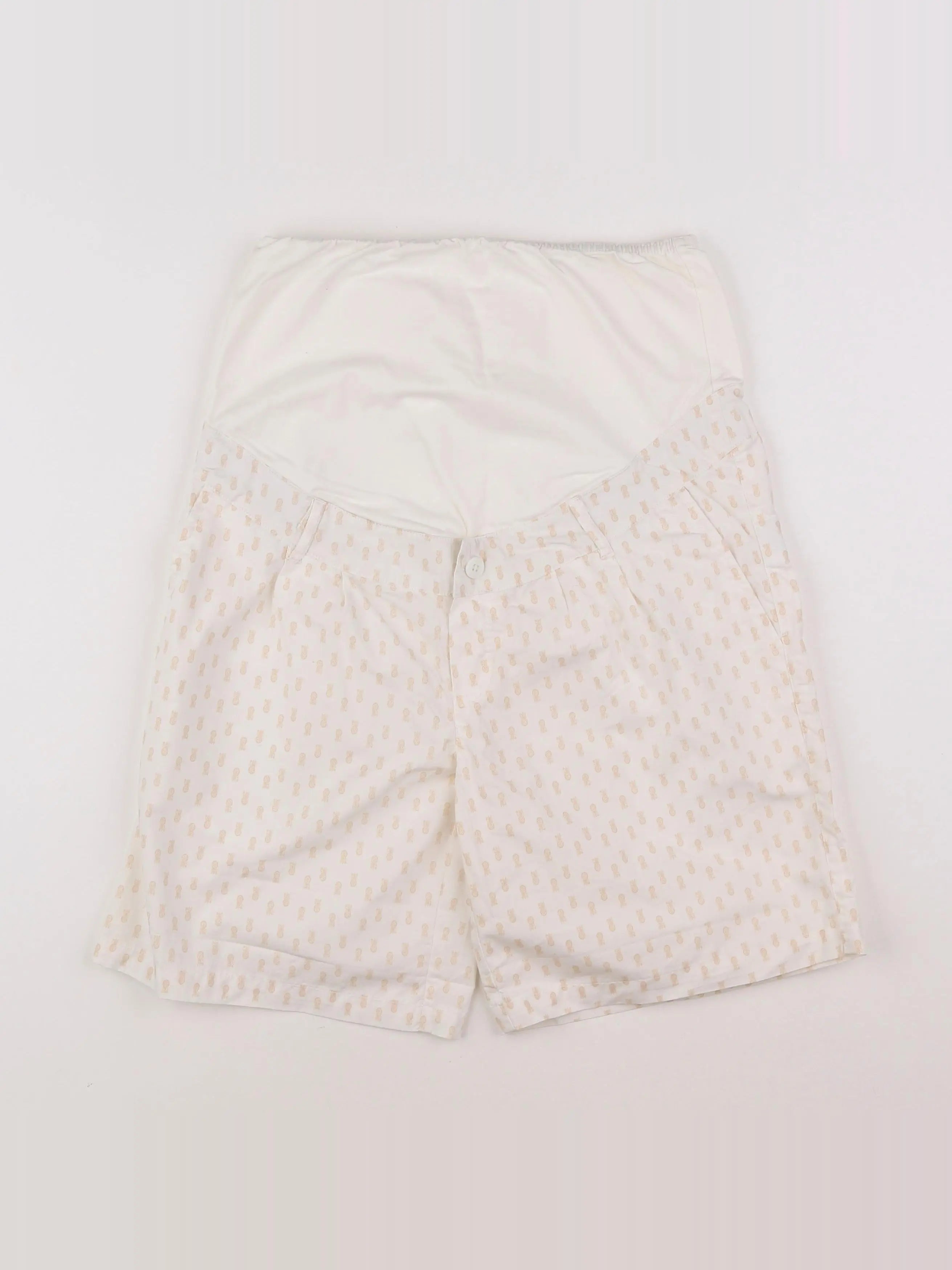 Vertbaudet - short grossesse blanc - 36