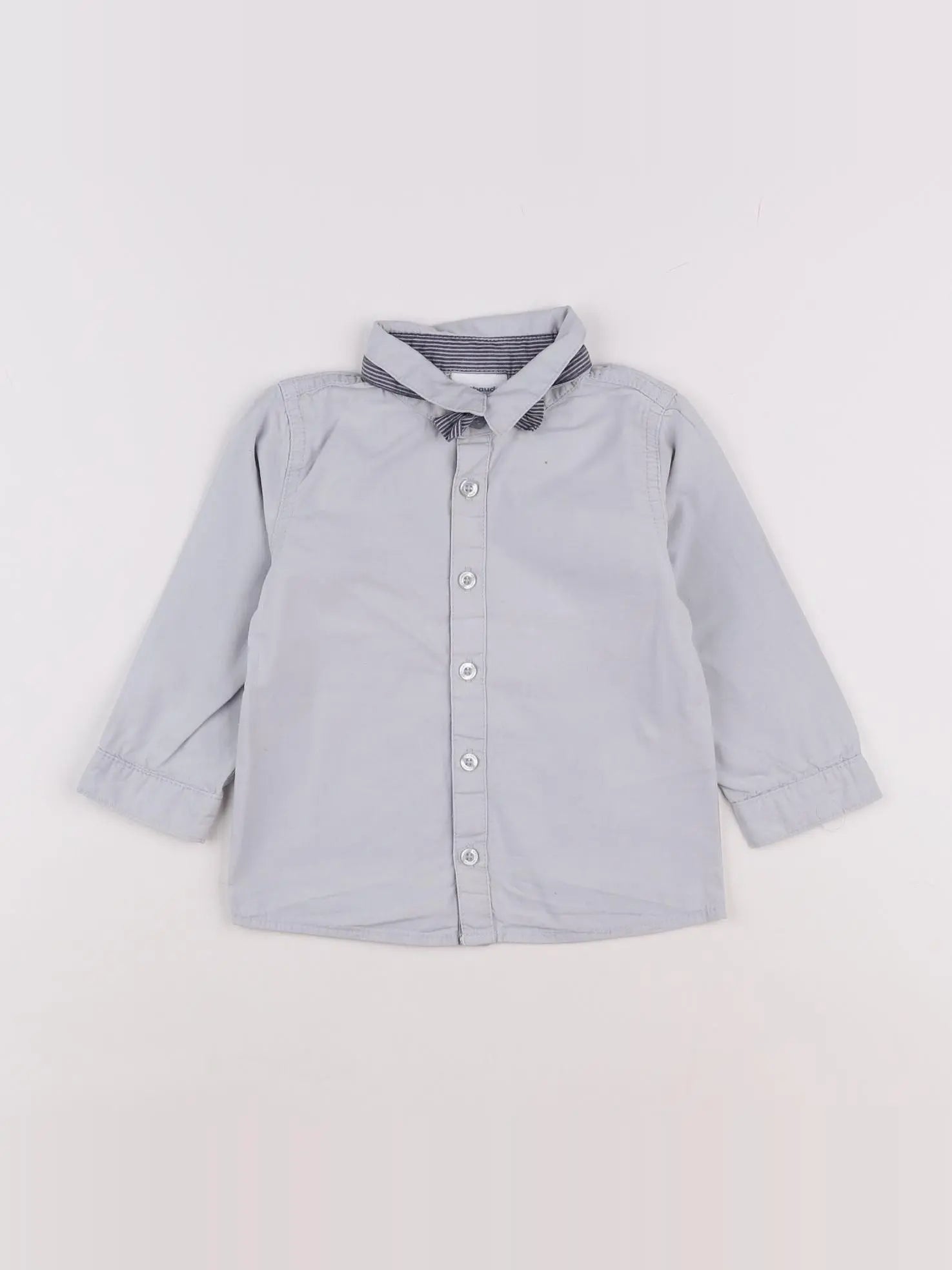 Vertbaudet - chemise gris - 18 mois