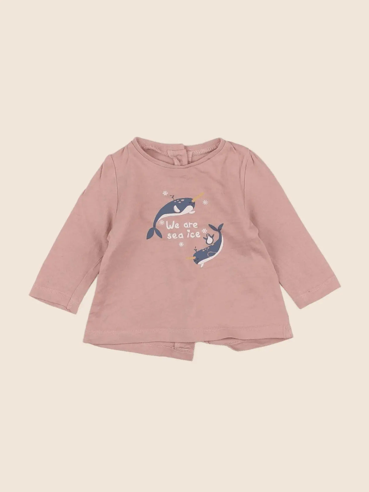 Vertbaudet - tee-shirt rose - 3 mois