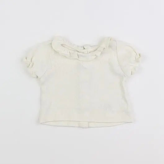 Vertbaudet - tee-shirt beige - 1 mois