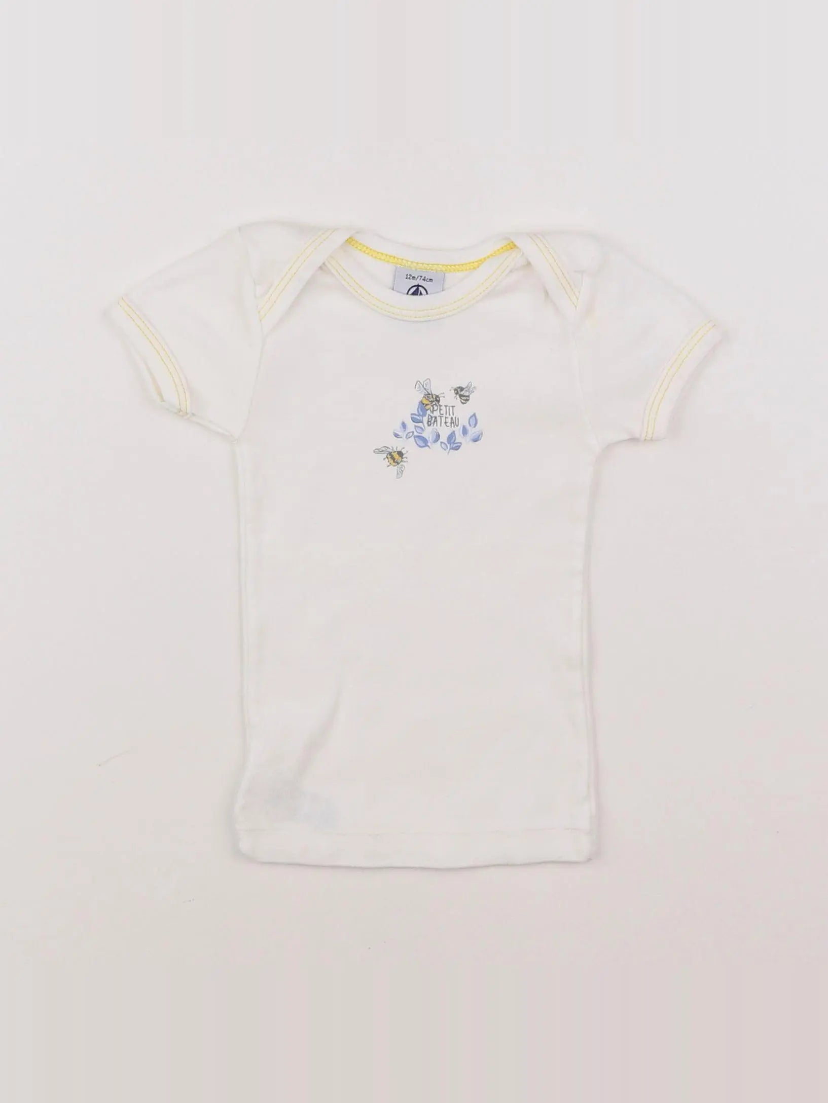 Petit Bateau - maillot de corps blanc - 12 mois