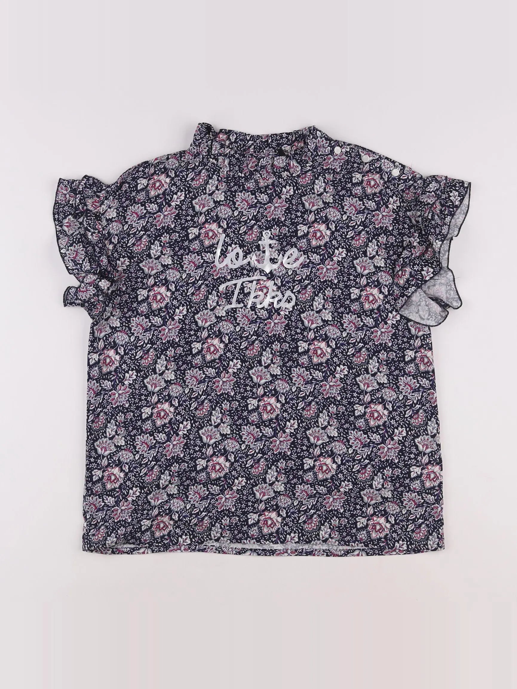 IKKS - blouse bleu, violet - 12 ans