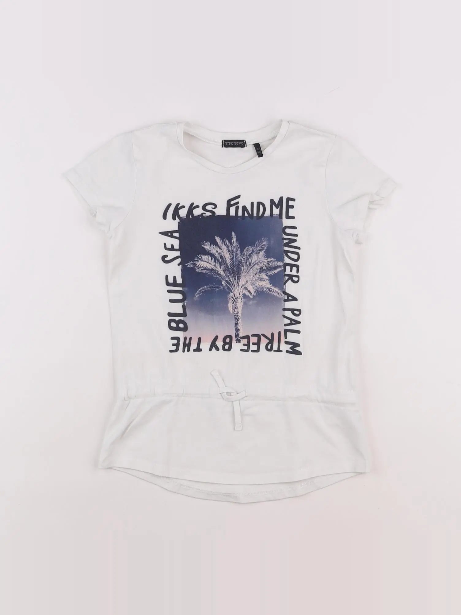 IKKS - tee-shirt blanc - 6 ans