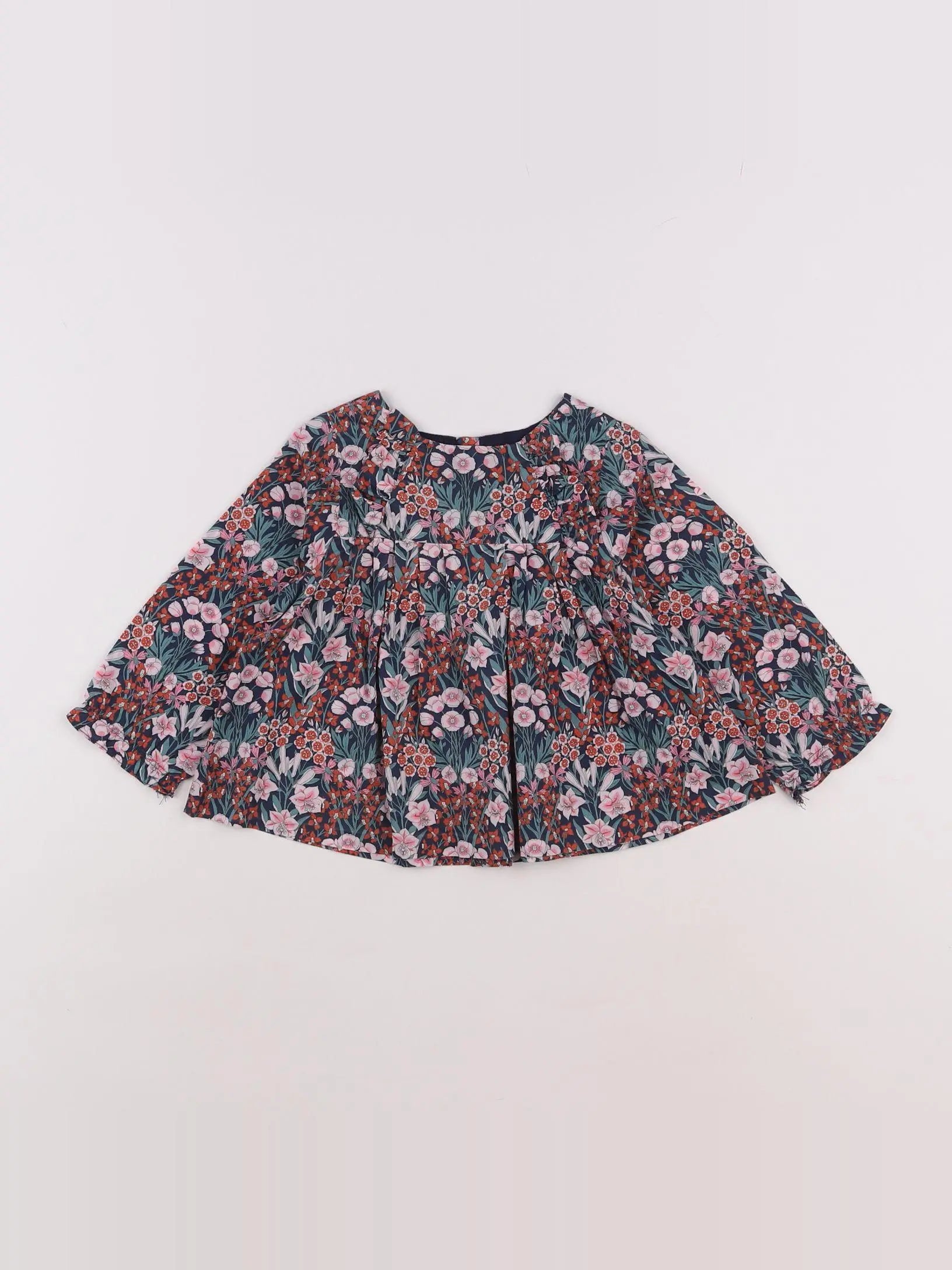 Jacadi - blouse liberty multicolore - 12 mois